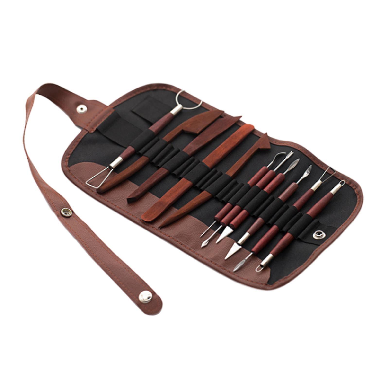 12Pcs Polymer Clay Sculpture Set Modeling Carving Shapers Ceramic Clay Tools