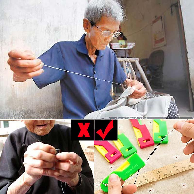 Automatic Threader Easy Sewing Needle Device For Elderly Housewife Use Thread Guide Tool