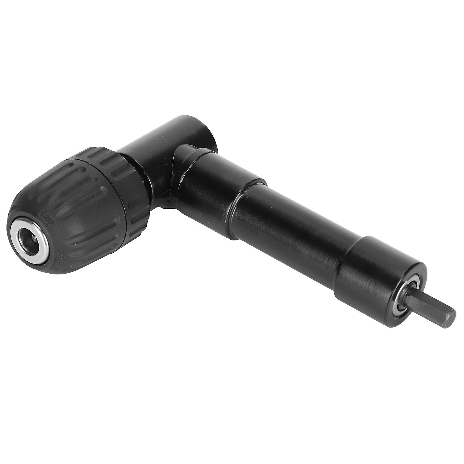 Right Angle Drill Adapter Attachment, 90 Degrees Dril Attachment Adapter Drilling Extension Chuck Tools Aluminum Alloy Electric Drill Extension Tool f