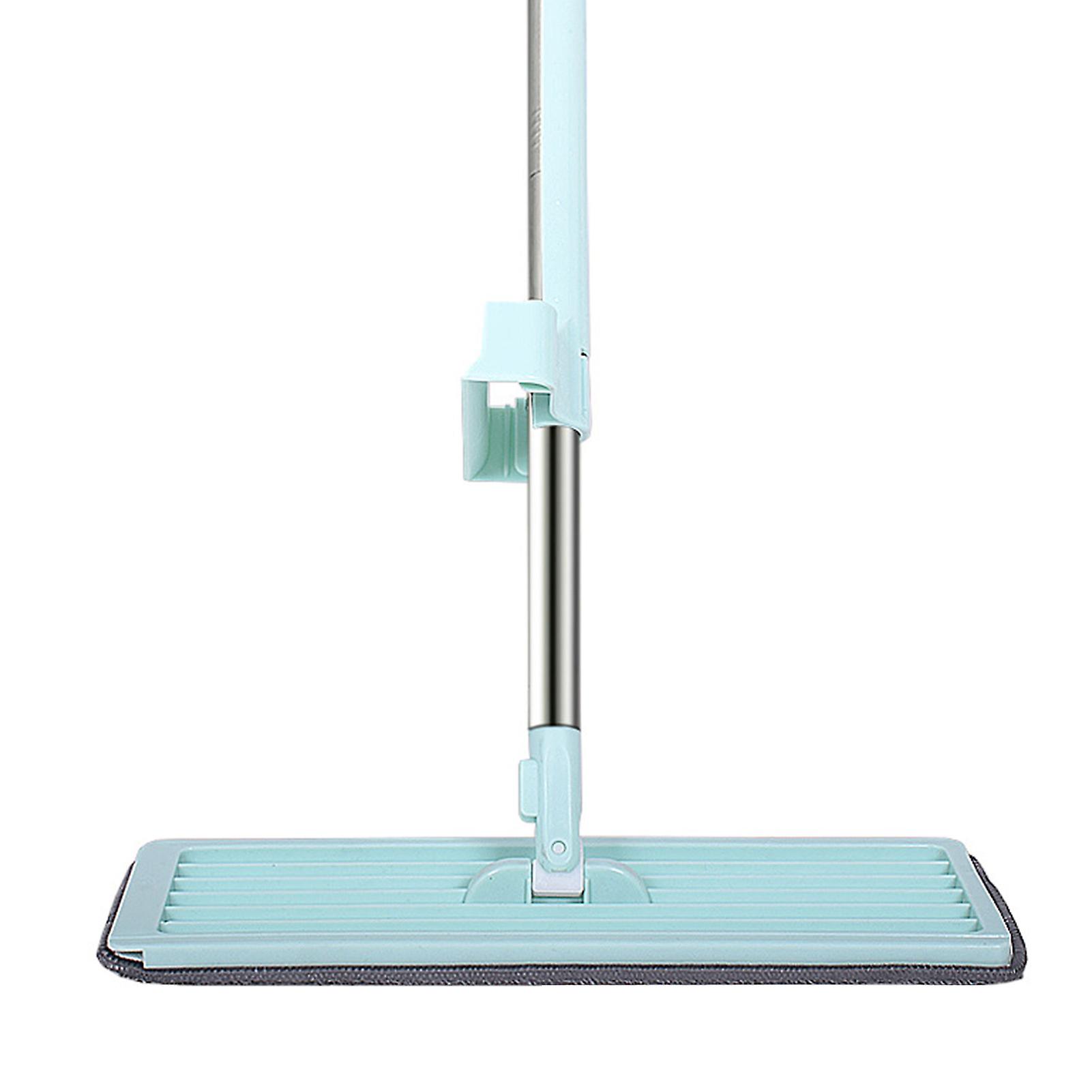 Mop Hand Wash Free 360° Rotatable Long Handle Wet Dry Use Floor Flat Mop for Home OfficeGreen