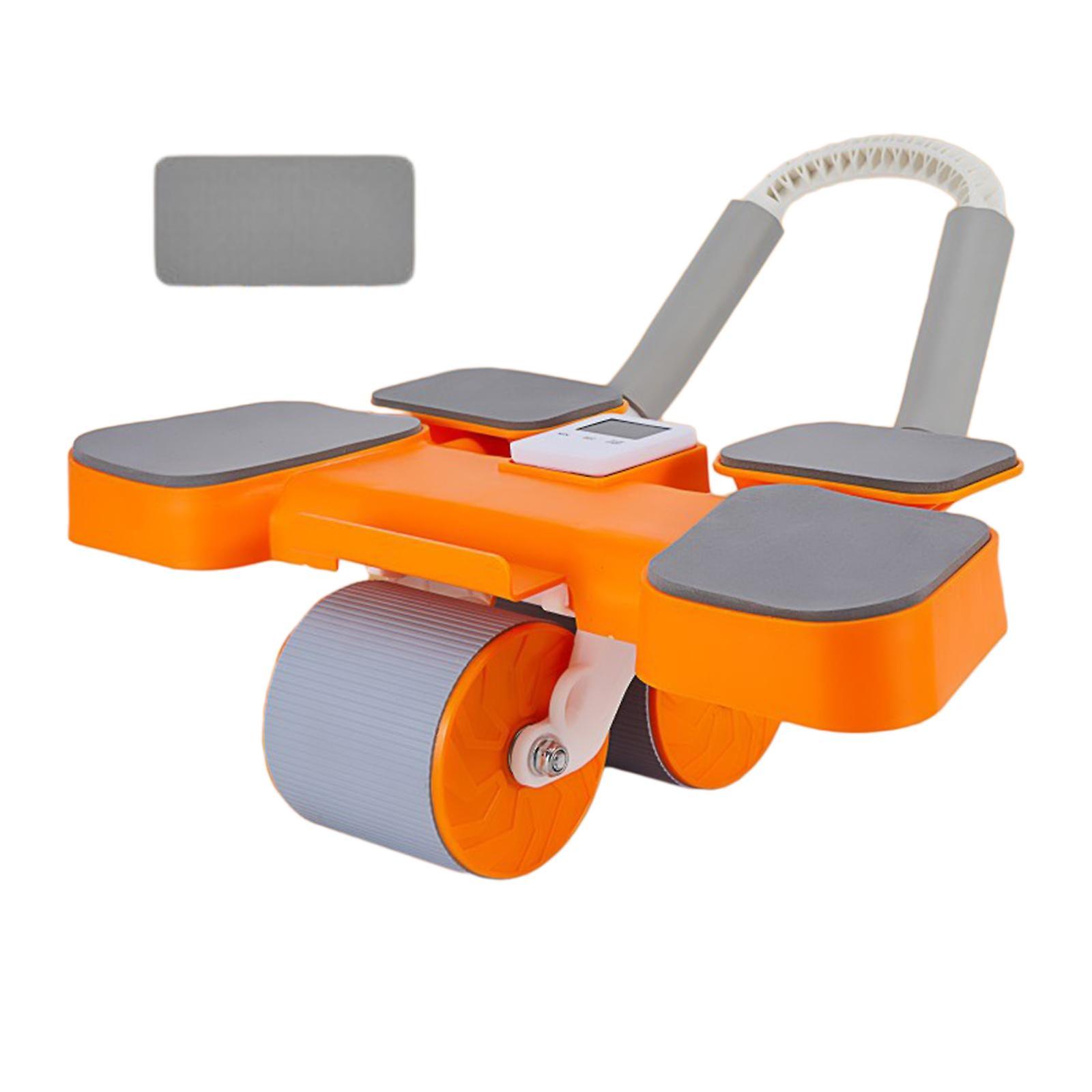 Roue abdominale Abdominal Core Trainer Double Wheels Antislip Home Gym Silent Elbow Support Exercise Trainer Abdominal Trainer