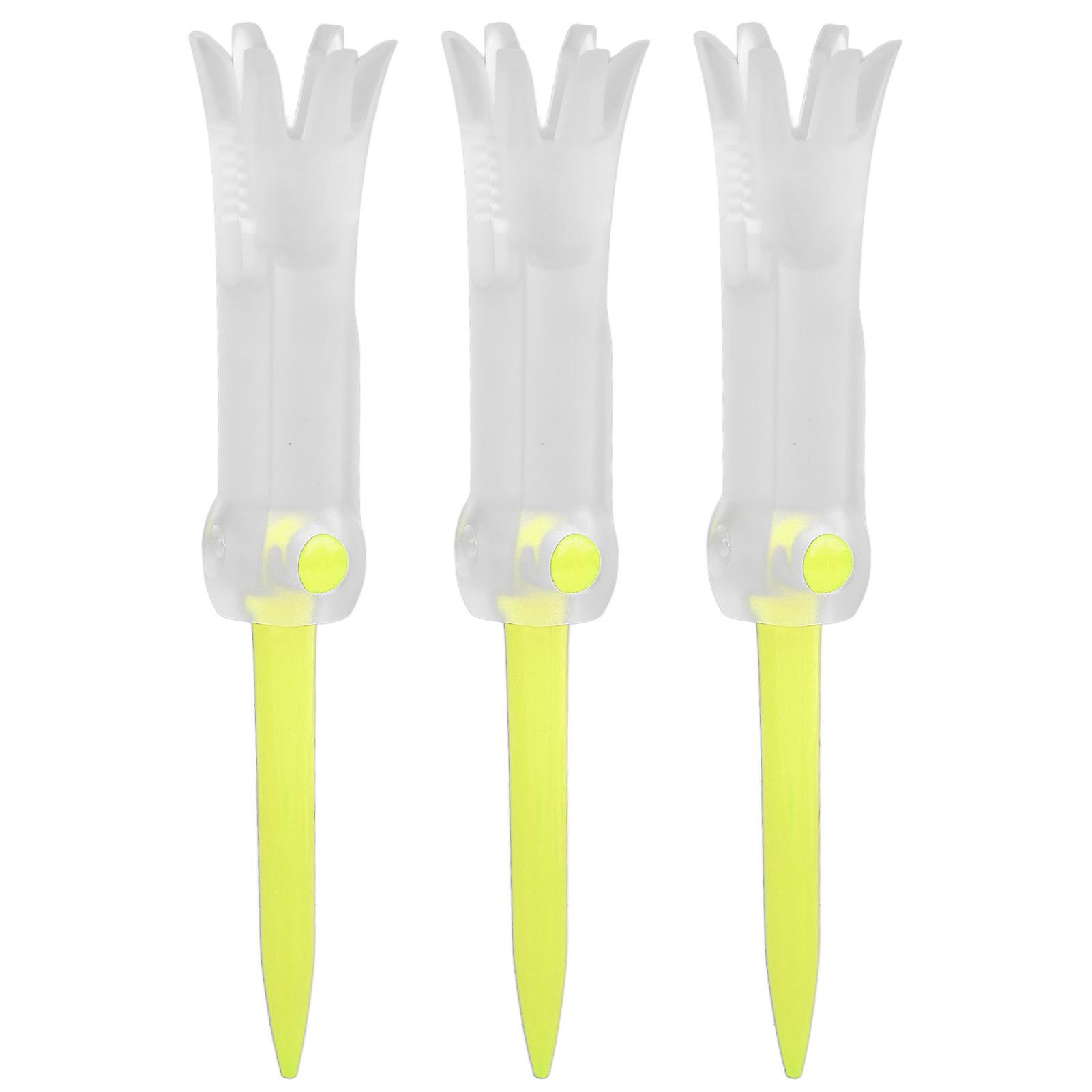 Foldable Training Golf Tee Anti Flying Rotatable Practice Accessories Ball Studs for GolfYellow