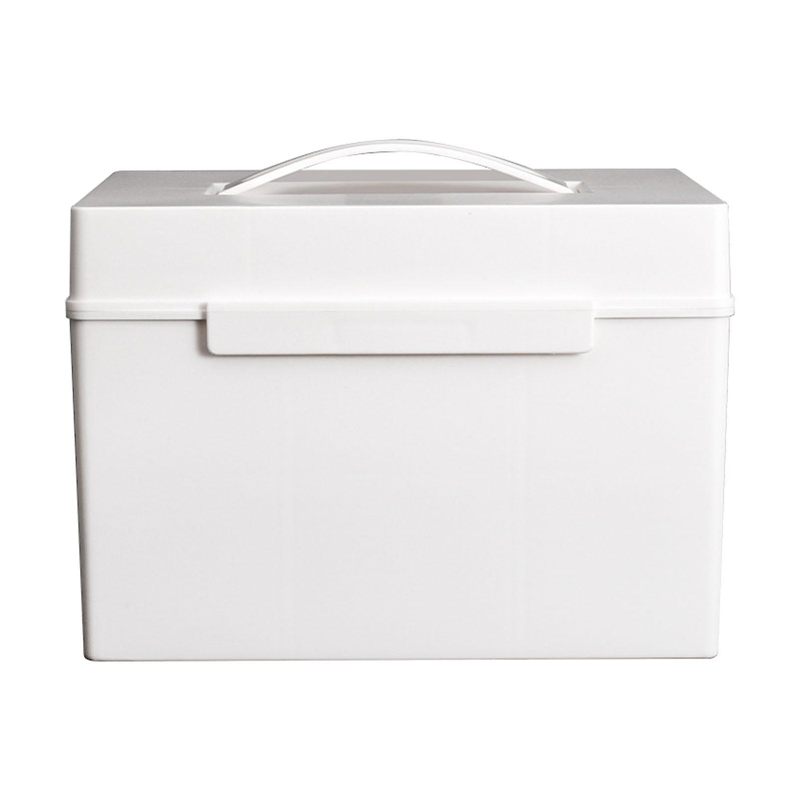 First Aid Storage Box Storage Case Empty Storage Bin Detachable Tray Organizer Container Bin for Organizing for Family Office