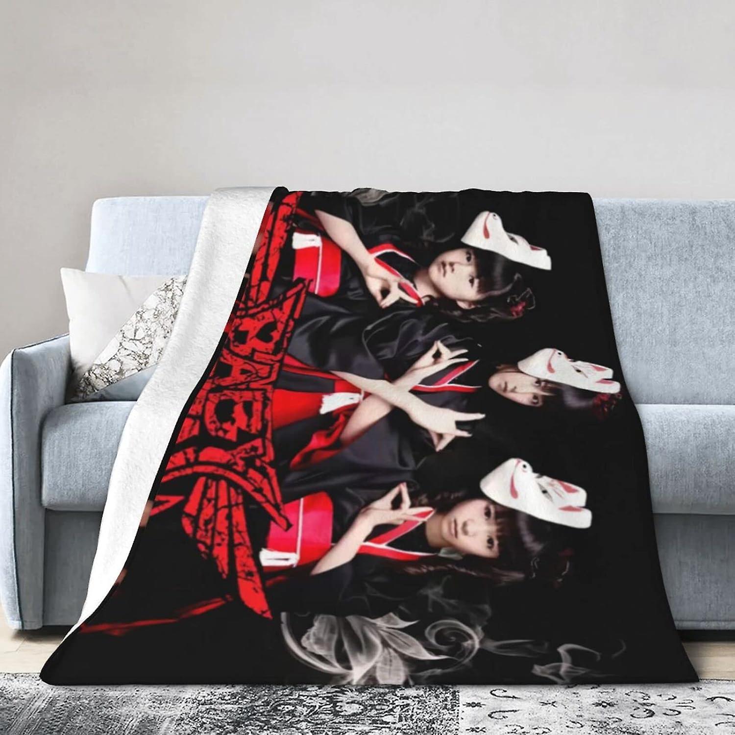 Kerota DaniBrant Babymetal Plaid pour canapé Canapé Moelleux Microfibre Jeter Doux Confortable Léger