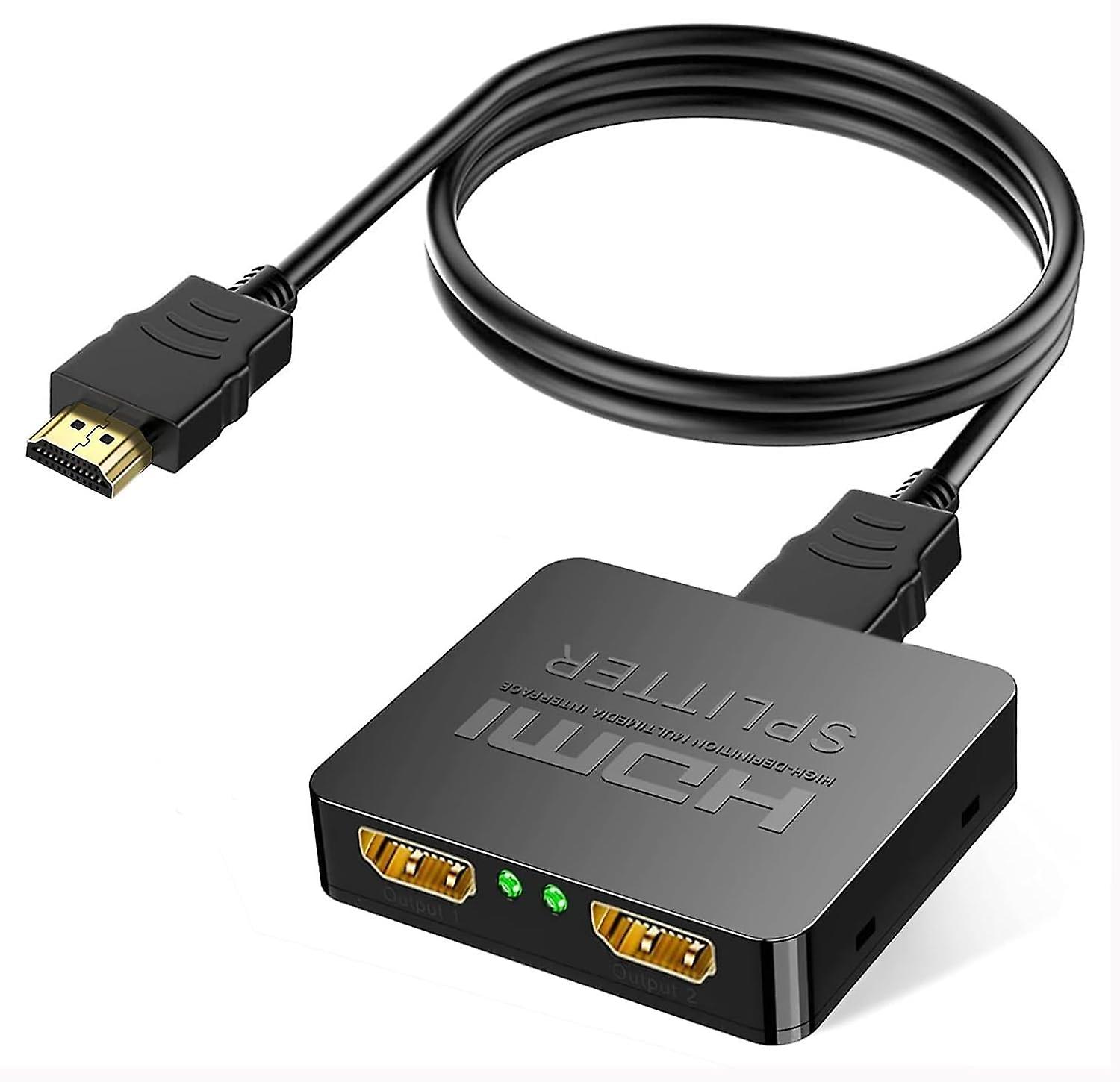 HDMI Splitter 1 in 2 Out for MacBook 4K HD 1080P HDMI Switch for Dual MonitorsPS4 Blu-Ray Player Hdmi Screen Splitter Switcher
