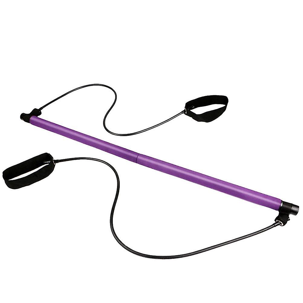 1pc Yoga Stick Rubber Tube Durable Foot Loop Elastic Fitness Bodybuilding Exercise Bar Resistance St