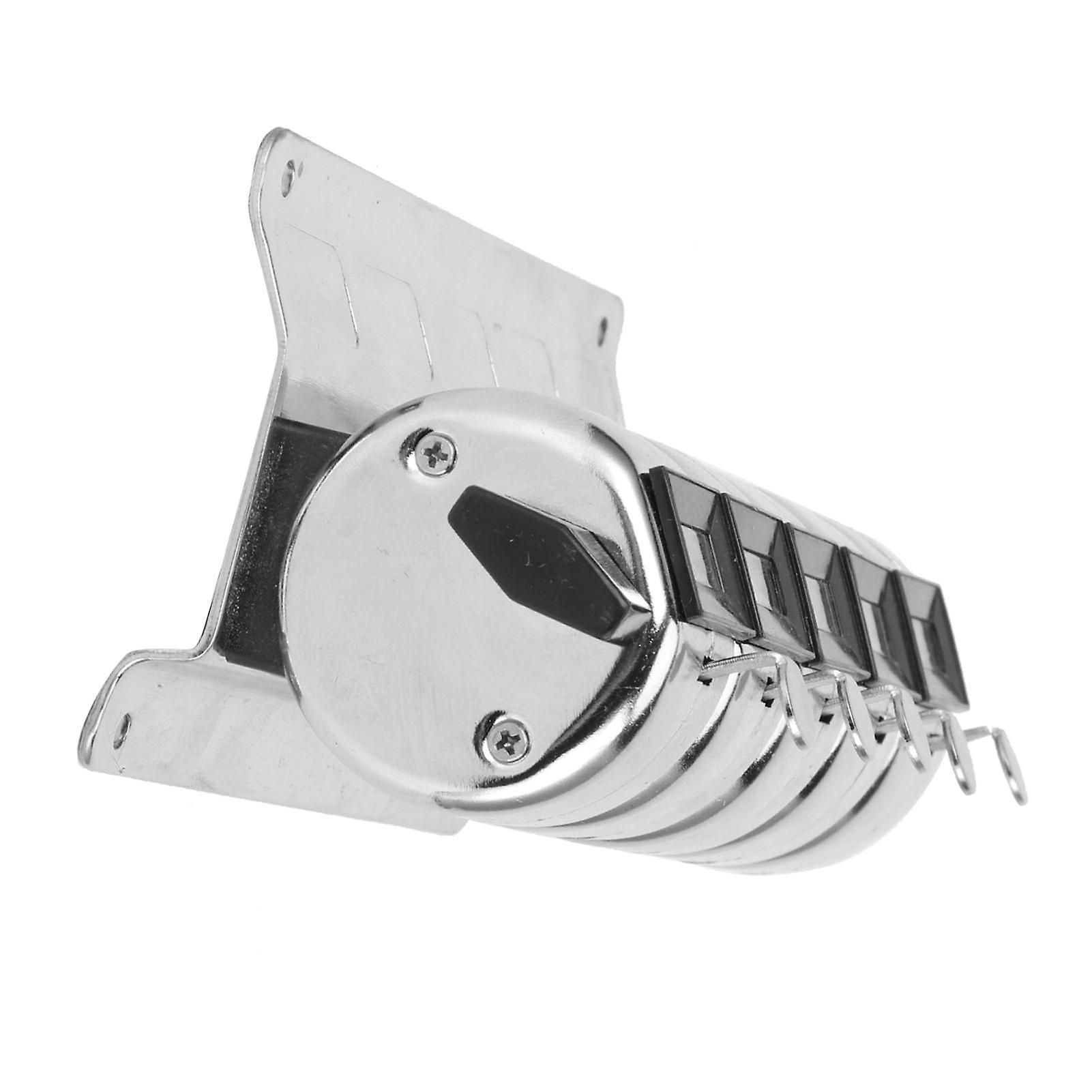 Metal Mechanical Counter, Manual Clicker, 4 Digit, 5 Units, Stainless Steel, Hardware Tools