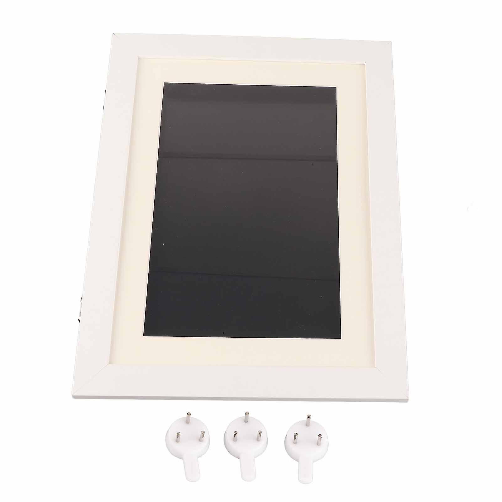 Composite Wood Front Opening Changeable Magnetic Picture Display for Crafts Drawing White