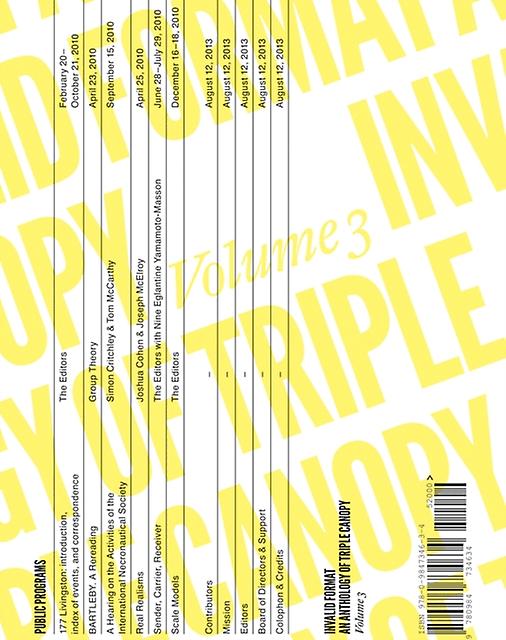 Invalid Format  An Anthology Of Triple Canopy Paperback