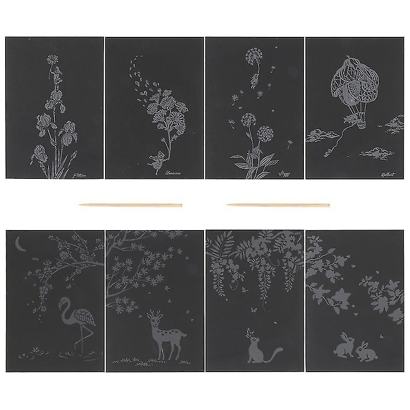 8pcs Scratch Painting Set