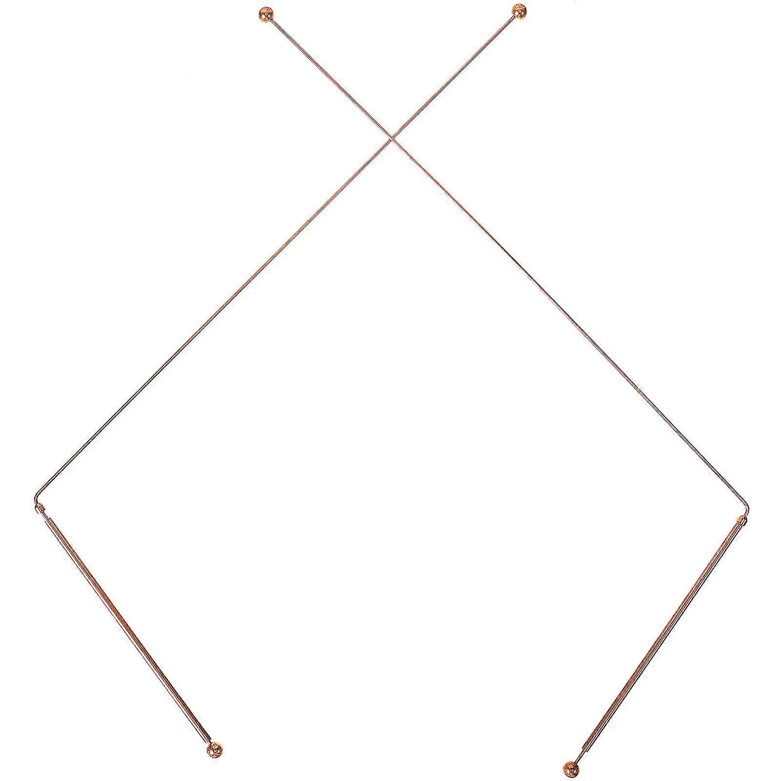 2Pcs Dowsing Rod Copper Divining Rod Flexible Rotation Divining Tool Portable Dowsing Rod