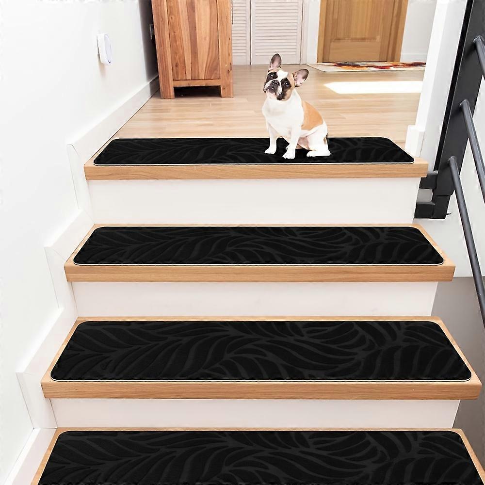 7/14 Pack Non-Slip Stair Treads - Safe & Durable Indoor Rug Mats, Double-Sided Adhesive for Wooden Steps, Anti-Slip Carpet Runners with Secure Grip, F