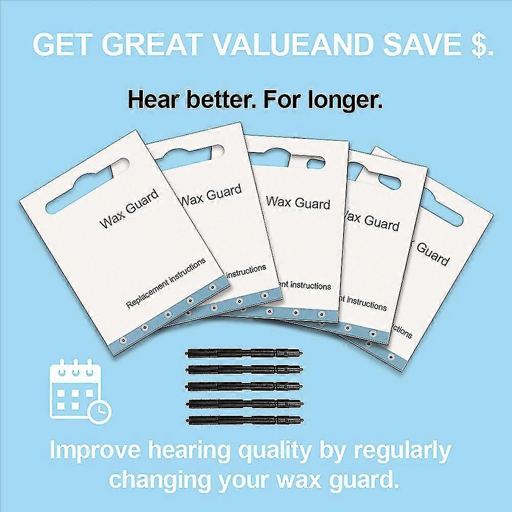 Earwax Protector For Hearing Aids, Care Tools Disposable Wax Filter 1.0, Cleaning Kit, Hearing Protection, Accessory