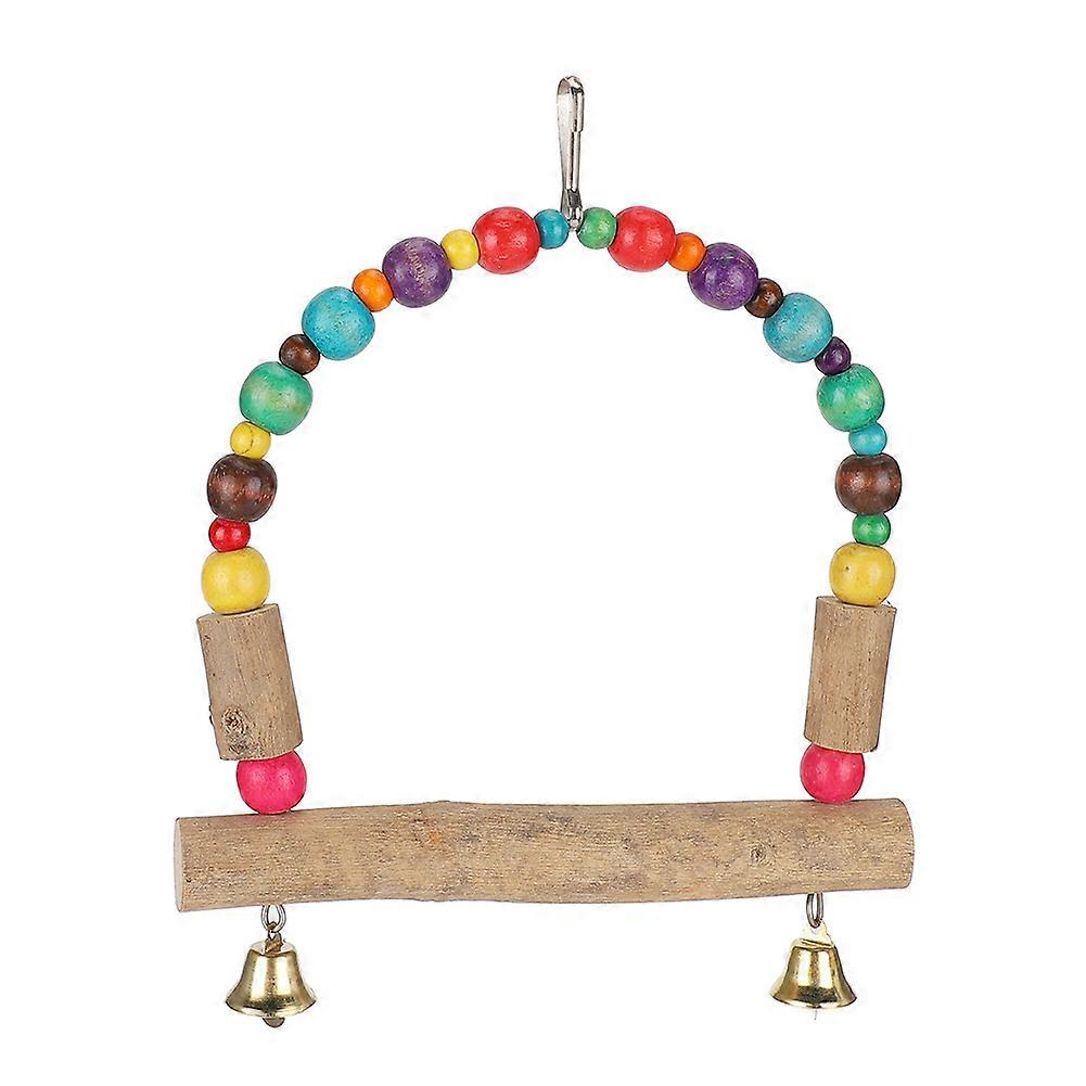 Wood Pet Small and Medium Parrot Swing with Hook Playing Biting Supply