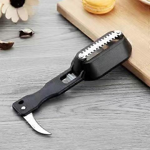 Fish Scraper Scales Brush Knife 2in1