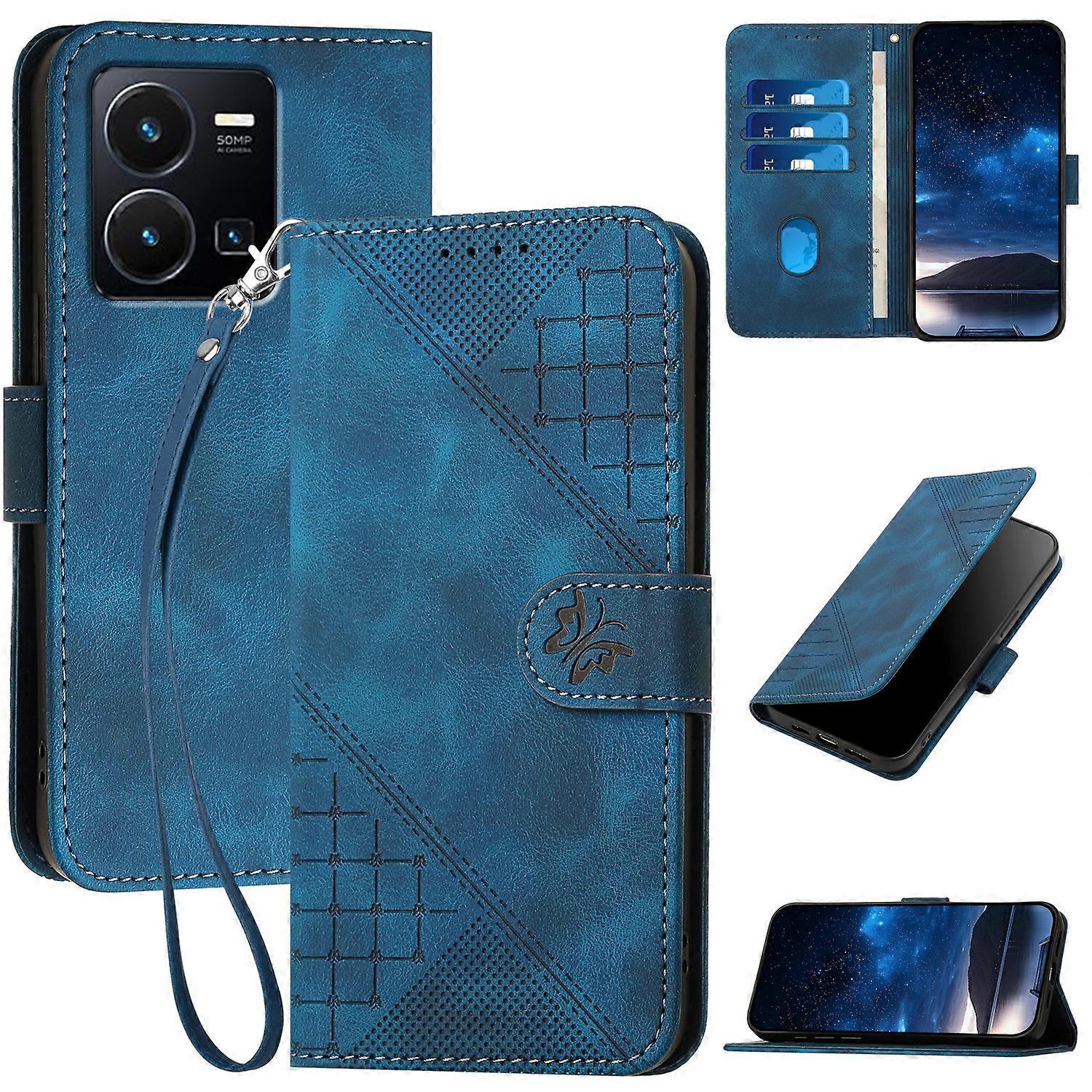 Grid Butterfly Case For vivo Y77 5G Global