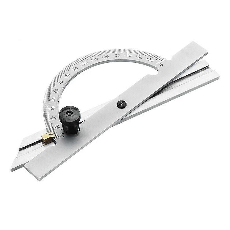 Stainless Steel Adjustable Protractor 150 x 100mm 10-170 Degrees Angle Ruler Tool