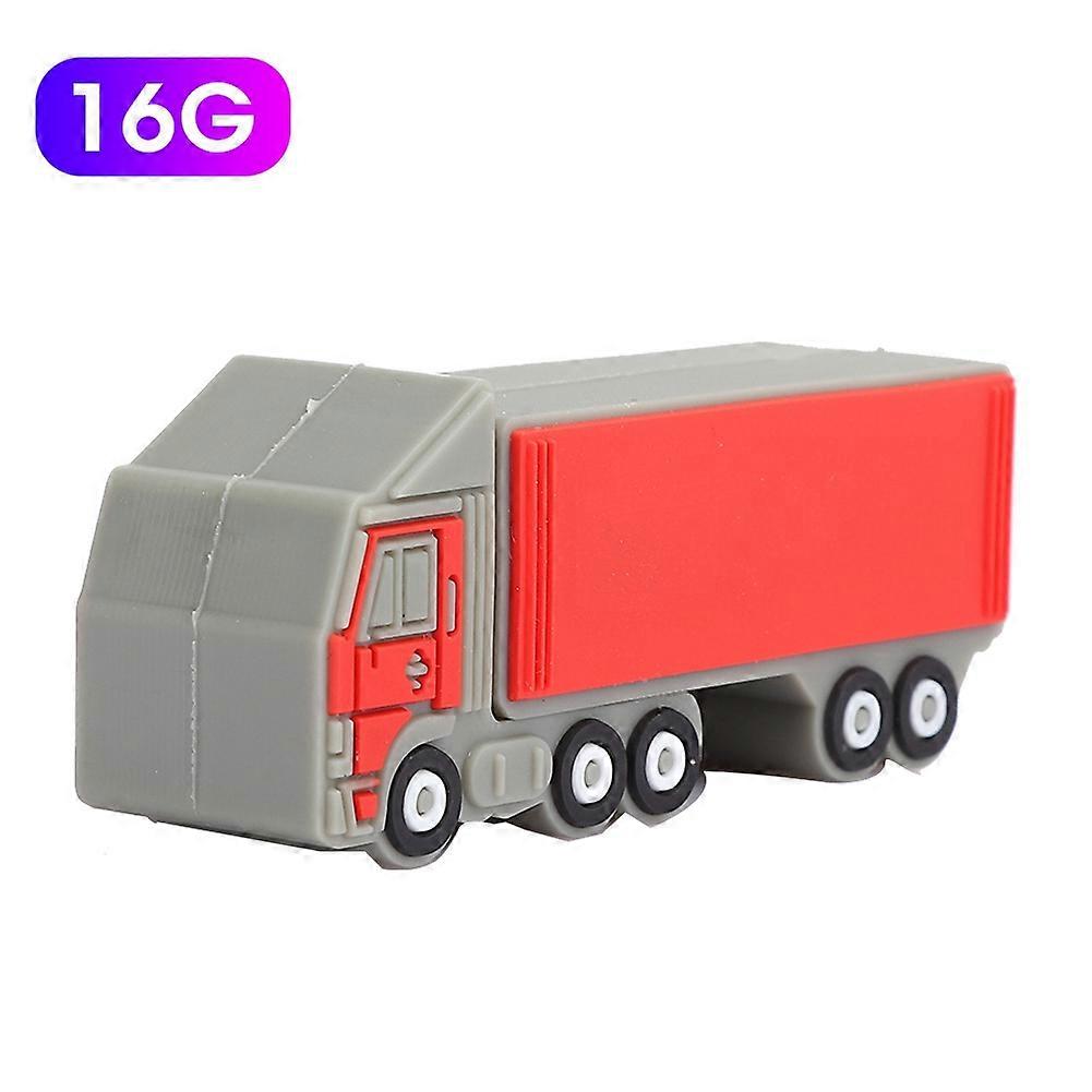 U Disk Laptop Computer Accessory Memory Storage PVC Truck shaped for Vista / OS X / Linux(16G )