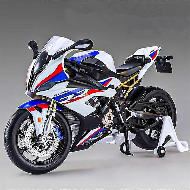 1/9 S1000RR אופנוע מירוץ סגסוגת Diecasts דגם אופנוע ספורט רחוב עם אוסף אור מתנות לילדים