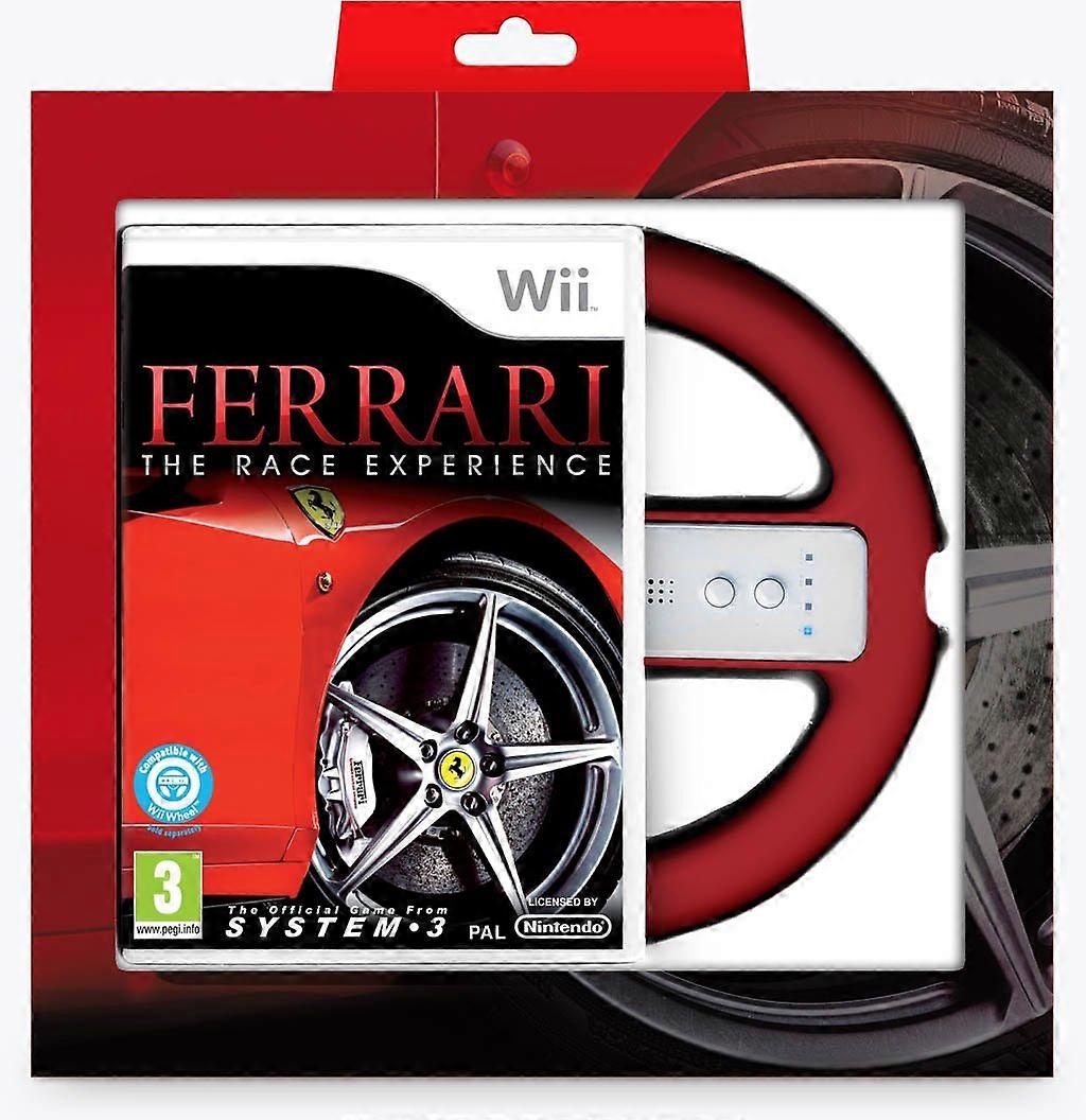 Ferrari the Race Experience (Wheel  Game) Bundle for Wii - PAL - New & Sealed
