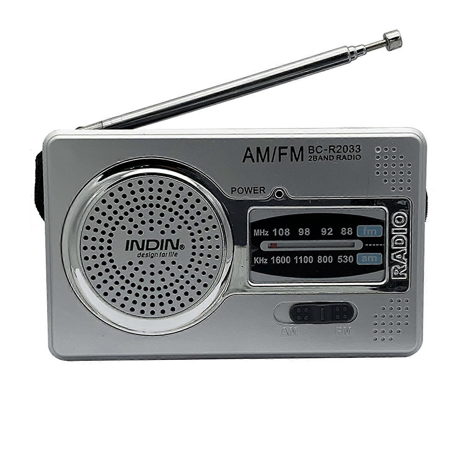 Portable Radio Small Mini Emergency Weather Radio AM FM Transistor Radio