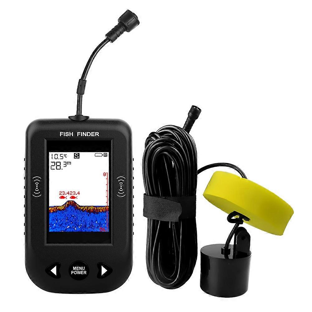 Bærbar Ekkolodd Vanndybdetemperatur Ekkolodd med Wire Sonar Sensor Transduser for Fishi