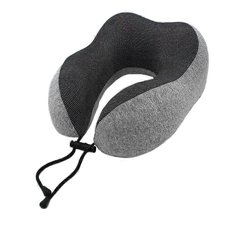 Soft Comfortable Travel Pillow U-shaped Storage Memory Foam Slow Rebound Neck Pillow