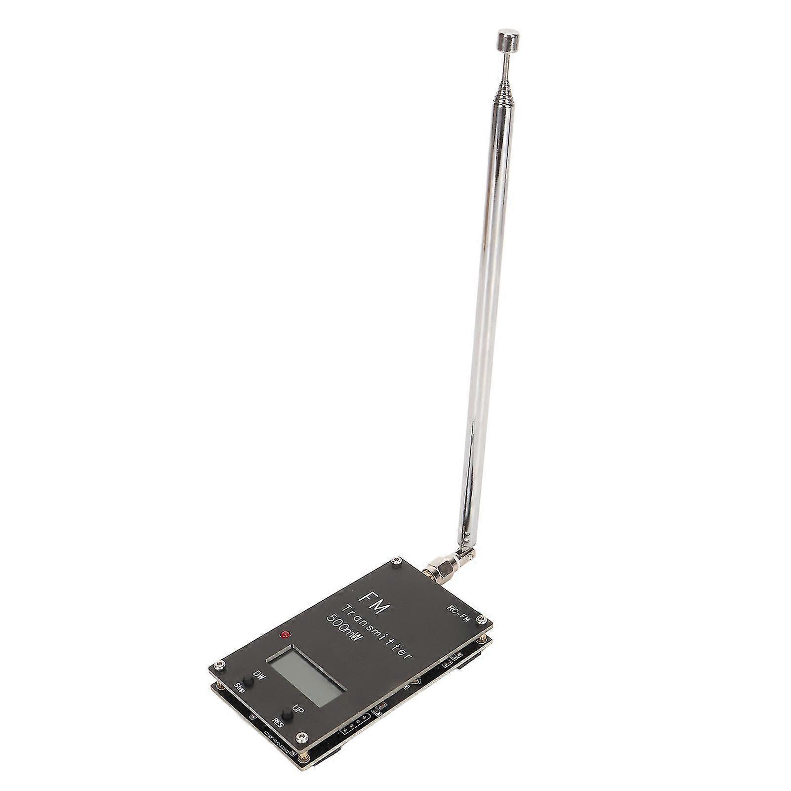 2000m Fm Transmitter Professional Long Range 76108mhz 0.5w 500mw Stereo Transmitter Module With Digital Lcd Display-In stock