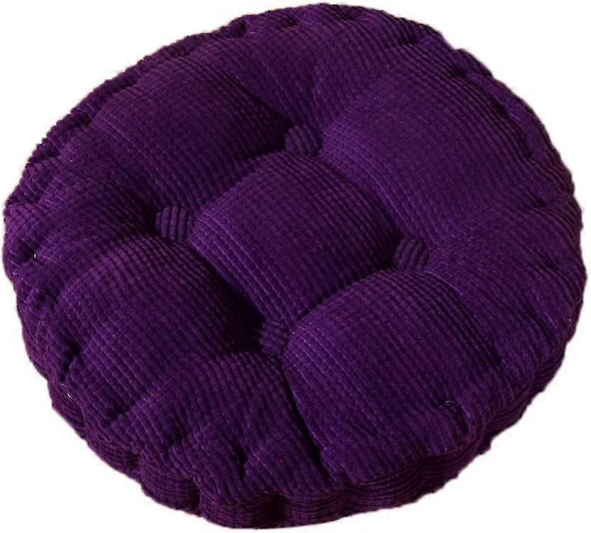 وسادة كرسي دائرية مريحة للمنزل ، مطبخ ، حديقة ، غرفة طعام ، مكتب ، 40 * 40cm أرجواني