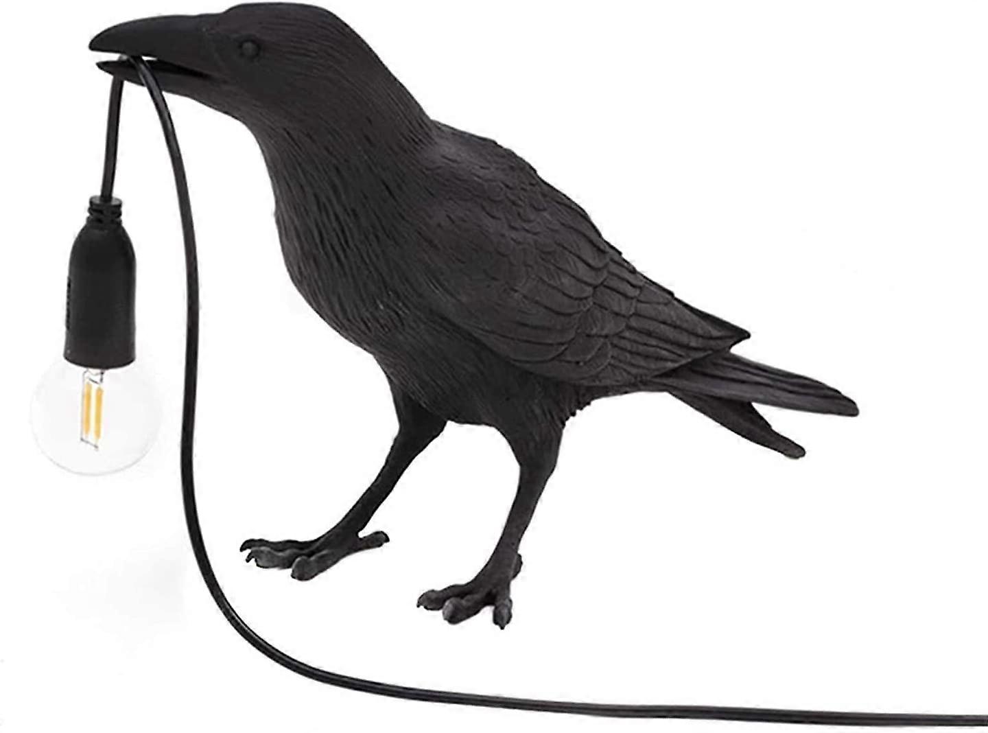 Vintage raven light lamp