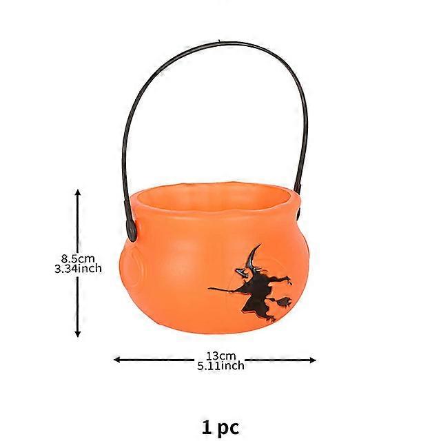 1 יחידות ליל כל הקדושים דלי ממתקים דלי דלעת סל נייד ילדים מעדיפים טריק או פינוק דלי ליל כל הקדושים ציוד קישוט למסיבה