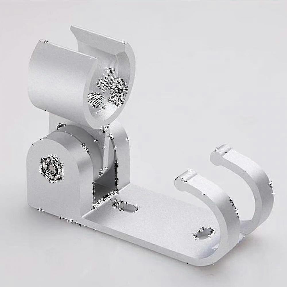 Bathroom Fixed Adjustable Aluminum Alloy Space Shower Base (with Hook Seat)