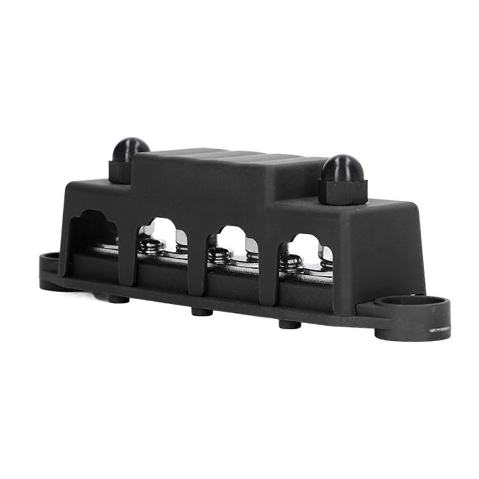 4 Stud Power Distribution Block with Cover 5/16in Weather Resistance 48VDC 250A for Car RV Marine