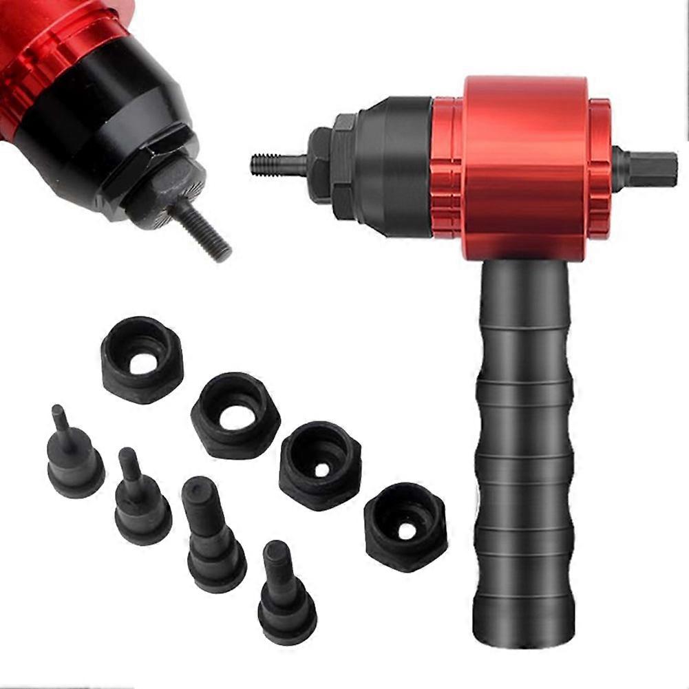Electric Rivet Gun Removable Electric M3 M4 M5 M6 M8 Rivet Nut Tool Adapter Insert Nut Pull Riveting Tool For Electric Drill