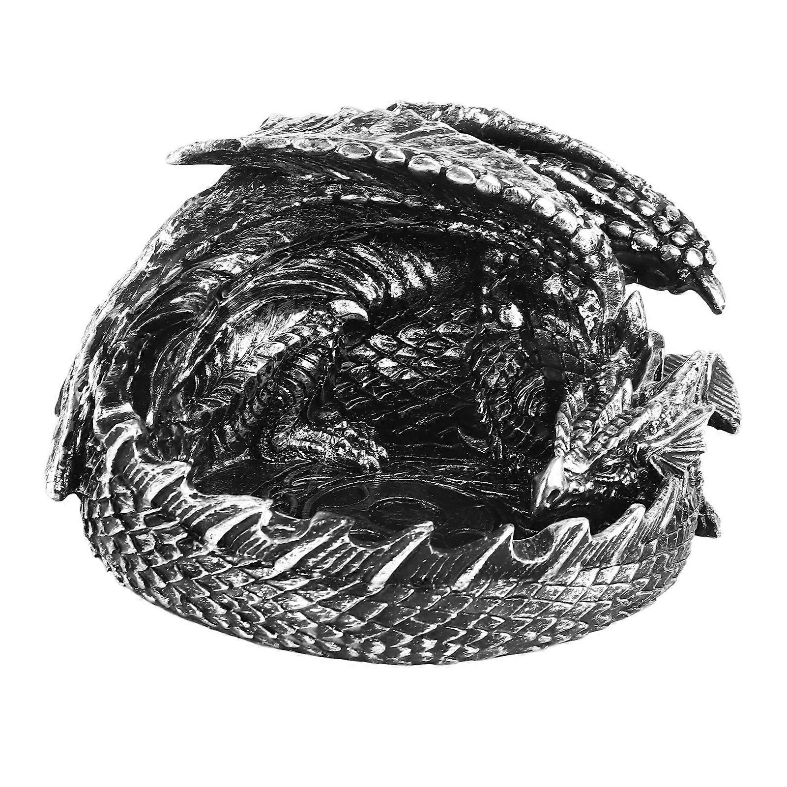 Mythical Dragon Ashtray Sleeping Multifunctional Medieval Chinese Dragon Tabletop Decorative Ash Holder