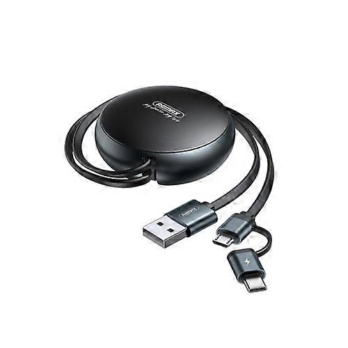 Remax RC-182a 2A 2 In 1 Type-C / USB-C + Micro USB Creation Series Telescopic Charging Data Cable