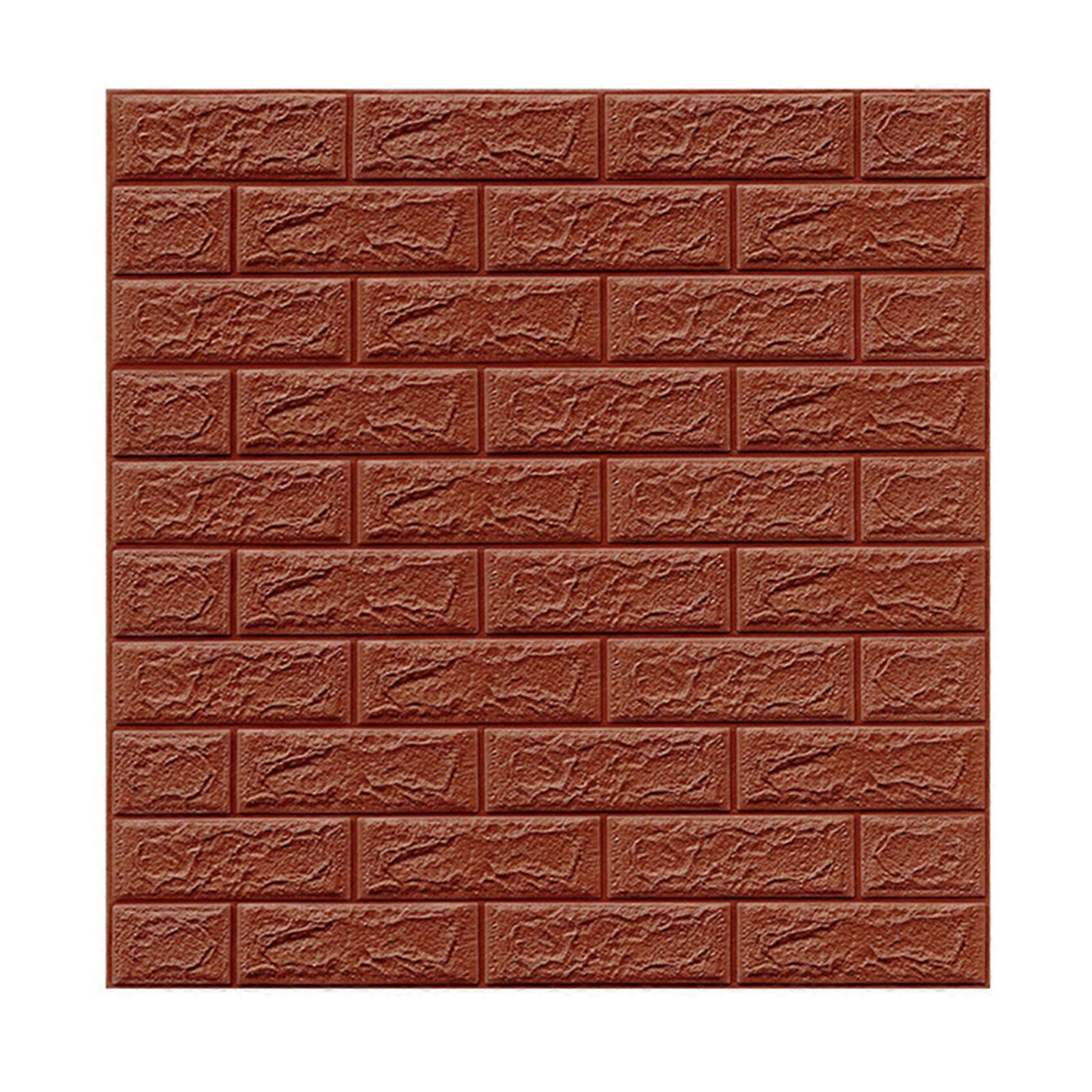 Self-Adhesive Wall Panel Stone Effect Brick Pattern 3D Foam Waterproof Wallpaper