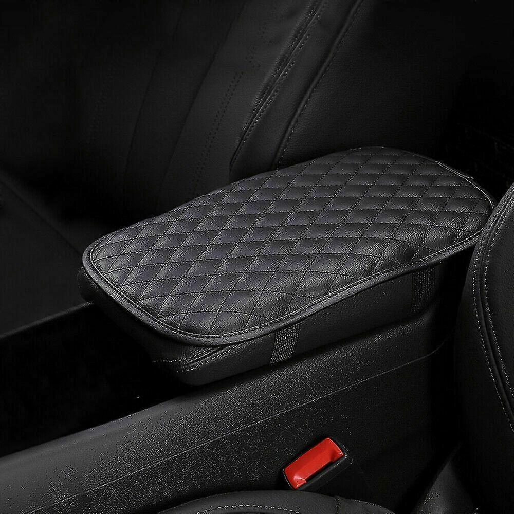 Universal Car Pu Leather Armrest Cushion Cover Center Console Box Pad Protector