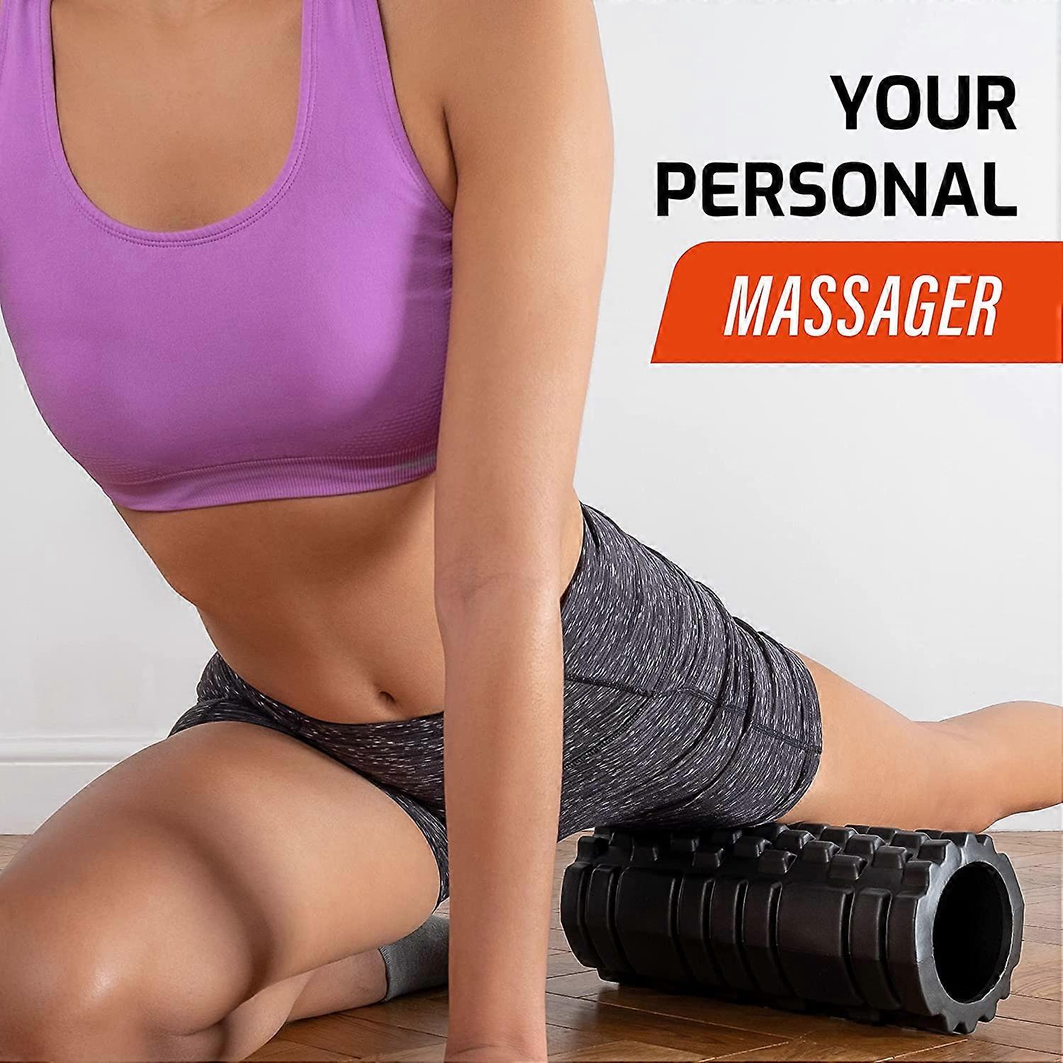 Lot De 2 Rouleaux De Massage En Mousse - Bâton Pour Dos Et Jambes - Avec Sac De Transport