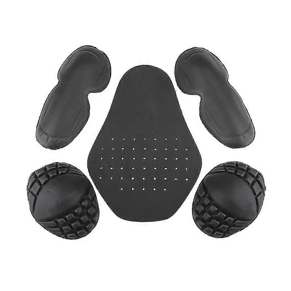 5pcs/set Motorcycle Armor Jacket Insert Back Protector Thicken High elasticity Rider Armor Back Spine Protective Pad