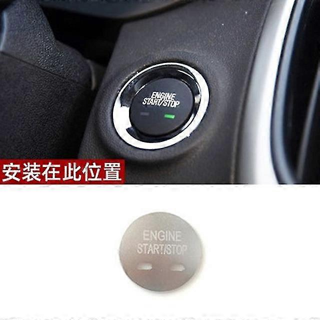 17-21 Mg 6 5 Zs Hs One Button Start Decoration Sticker Automobile Engine Start Stop Switch Button Decorative Cover Sticker Alumi