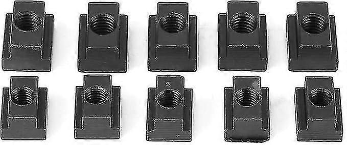 Lot de 5 écrous en T, écrous en T en oxyde noir, filetage M8/10