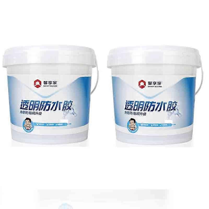 0.5/1L Transparent waterproof glue With Brush Transparent Glue Wall leak-proof paint Floor Tile Waterproof Material Invisible