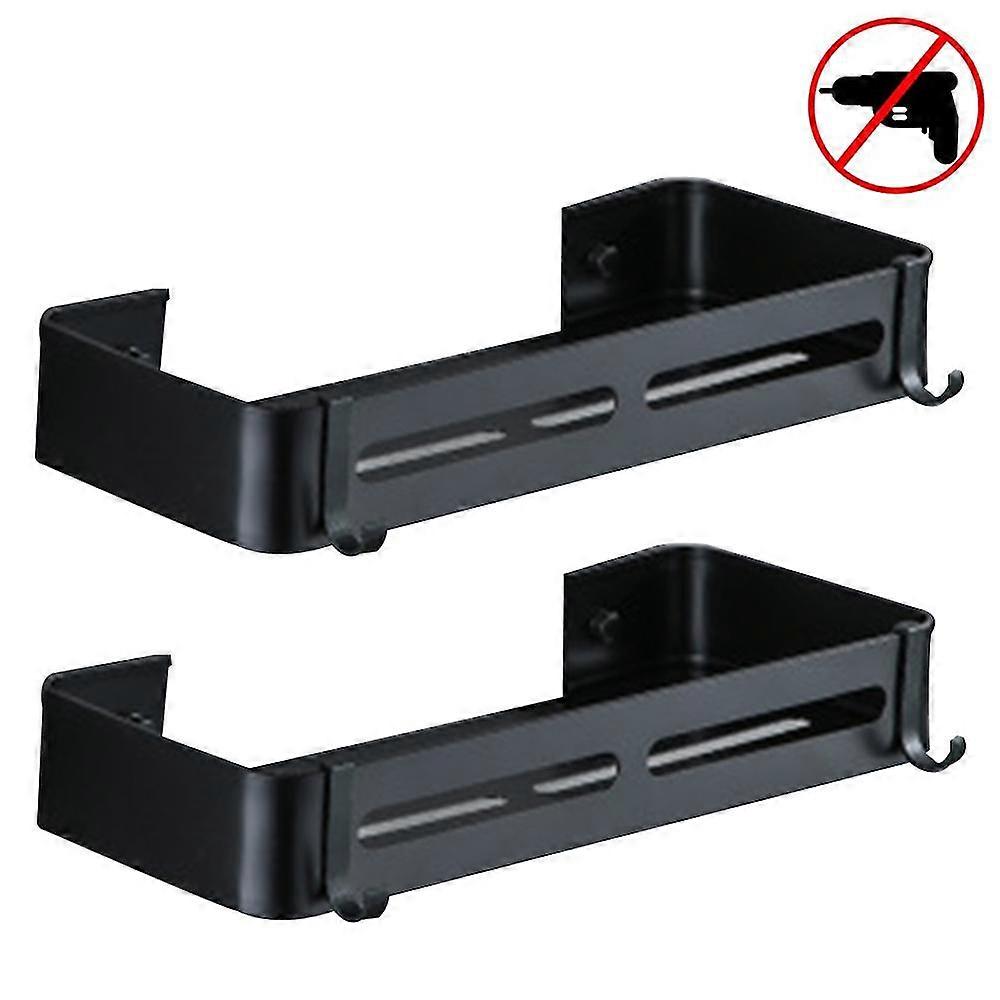 Bathroom Corner Shelf Black Shower Caddy Corner Adhesive With Hooks
