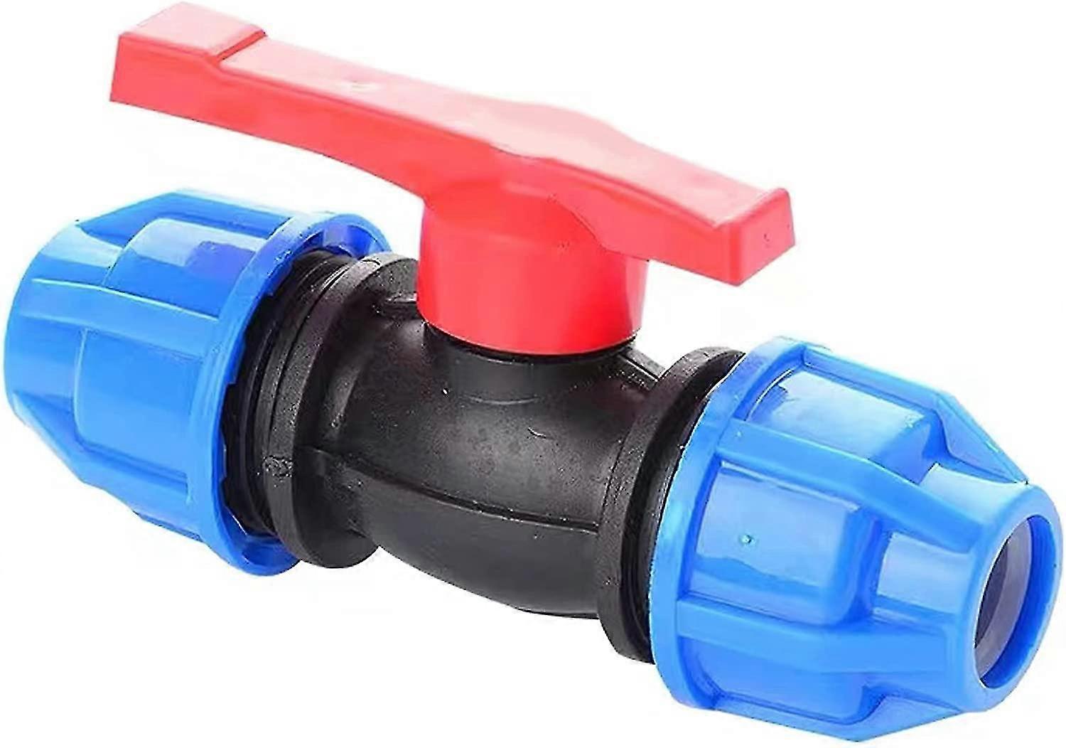 Compression Fitting Ball Valve Water Pipe Plastic Compression Reducer (black Blue Red) (1pcs)