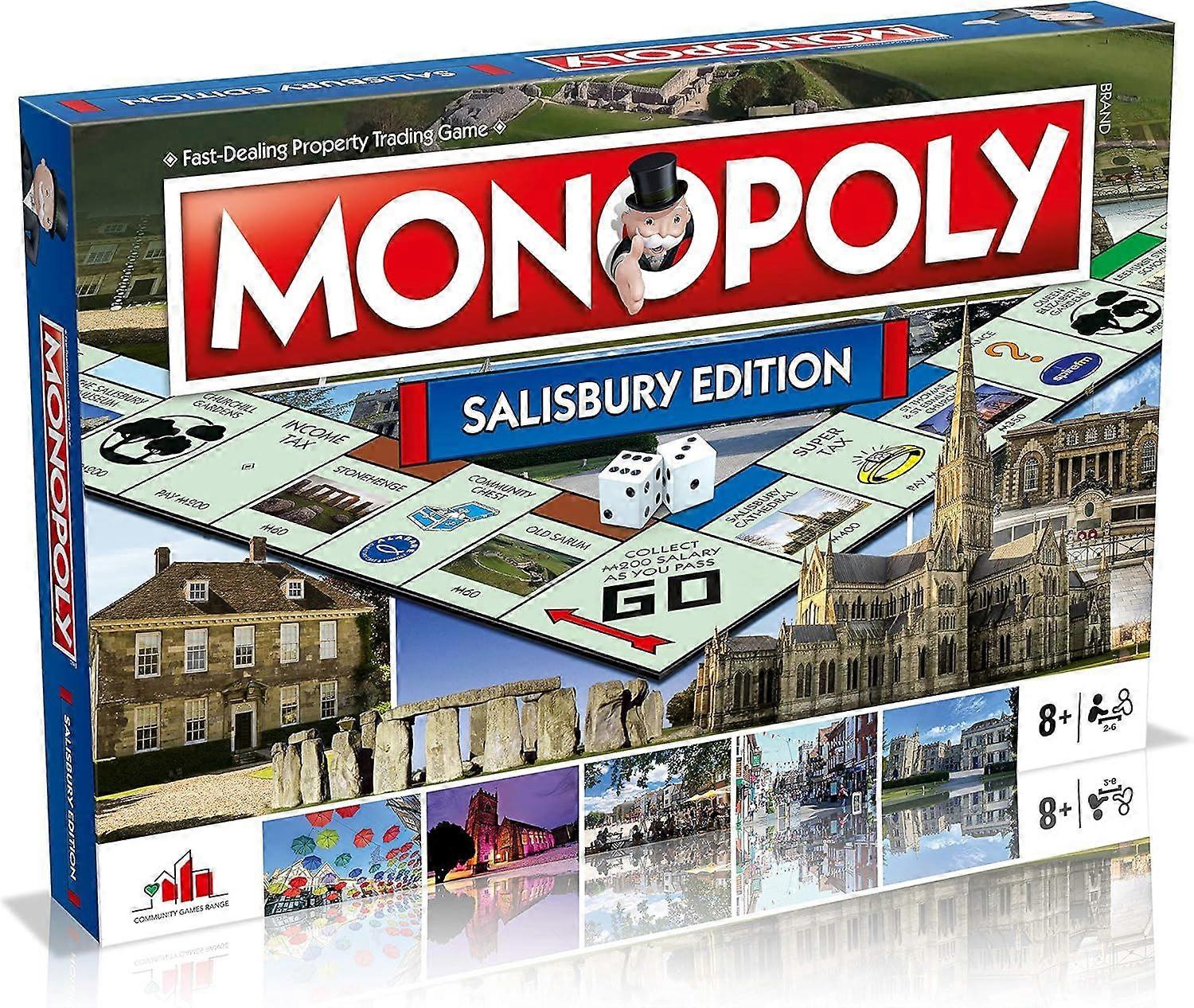 Monopoly Regional Salisbury Board Game