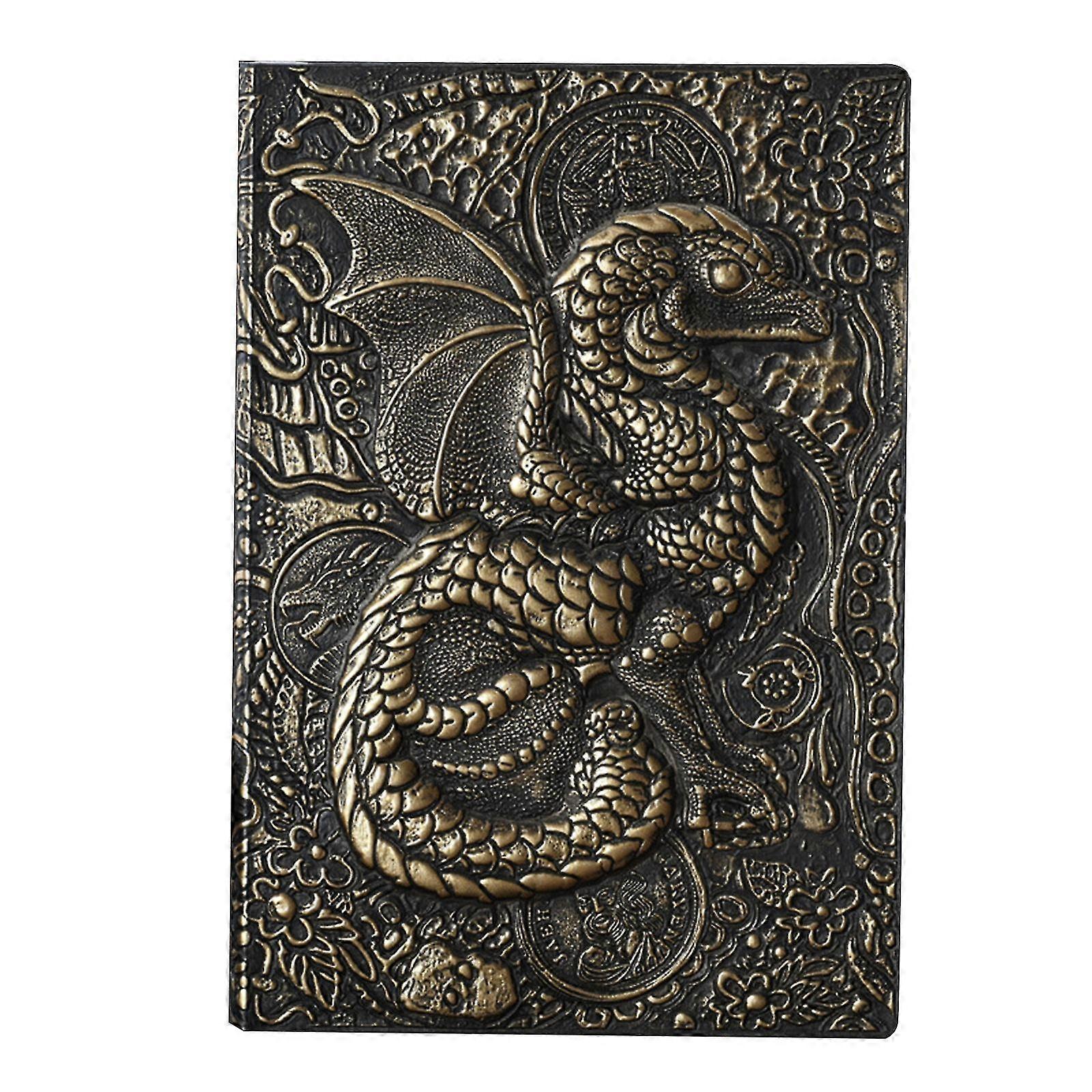 A5 Hardcover Journal Embossed Notebook 200 Pages Ruled With Ribbon Bookmark