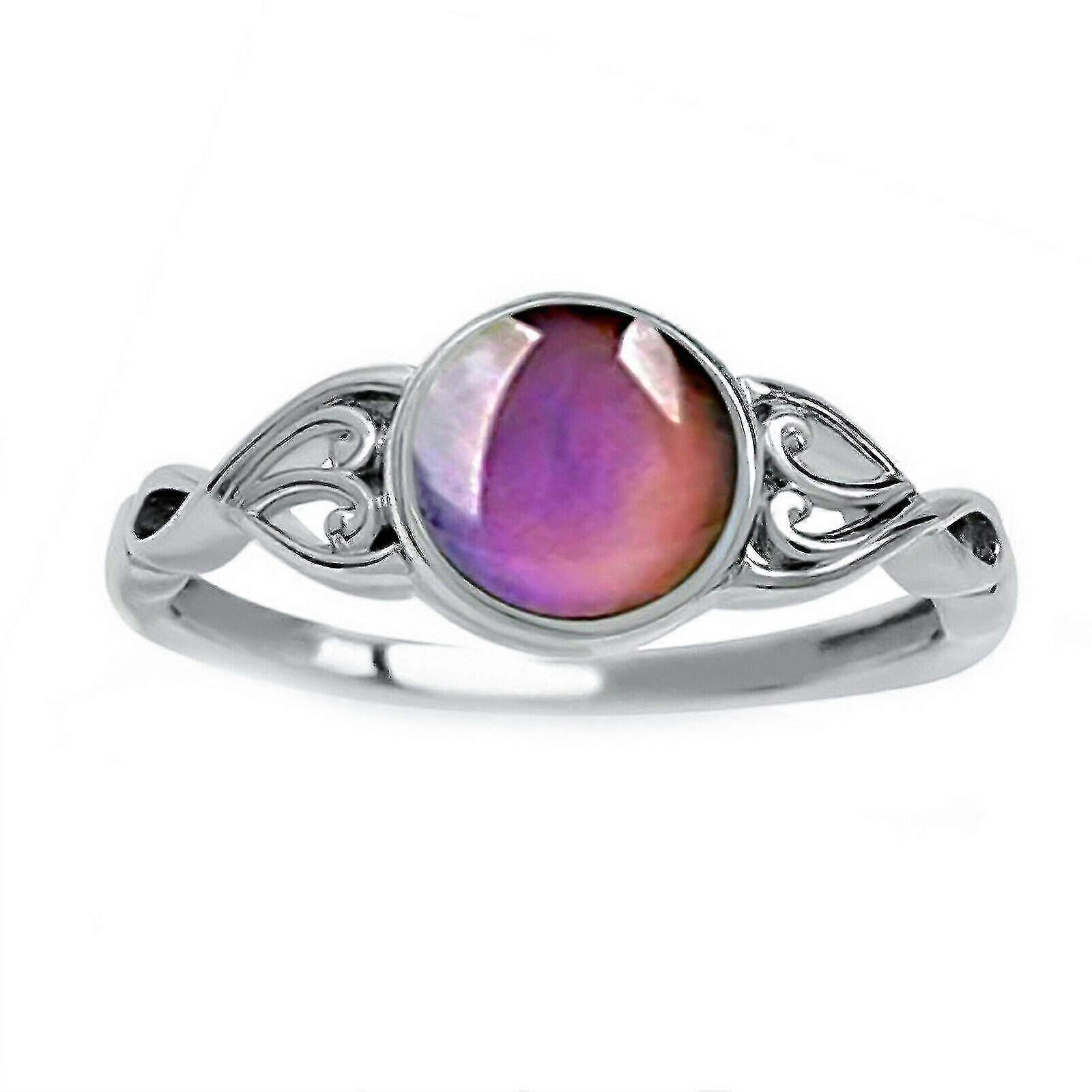 Magic Stone Mood Ring Adjustable Womens Temperature Change Color