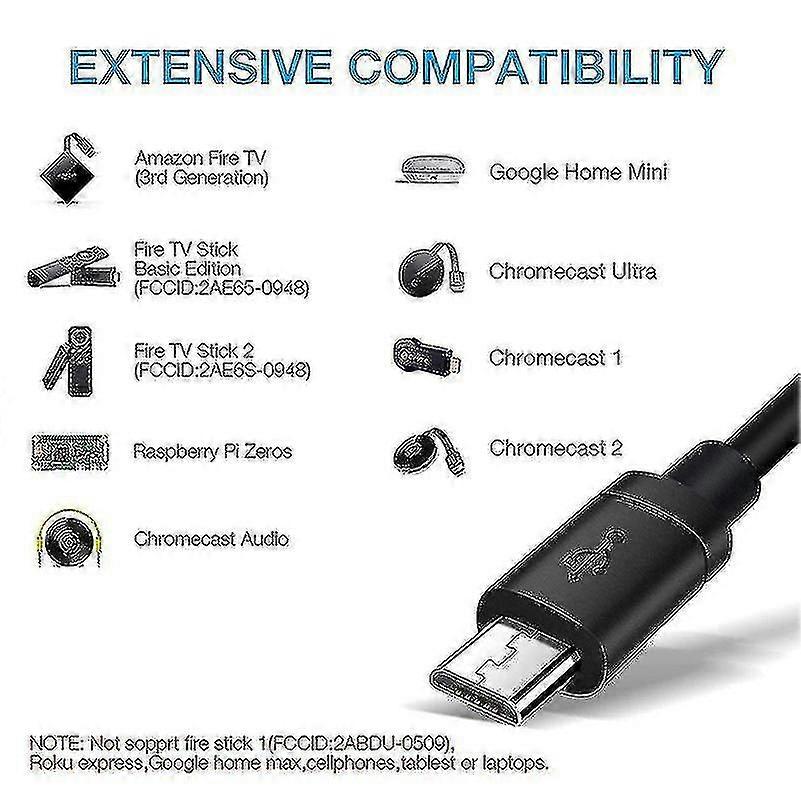 Micro Usb To 100m Network Card For Fire Tv Stick Independent Buffer Adapter Cable