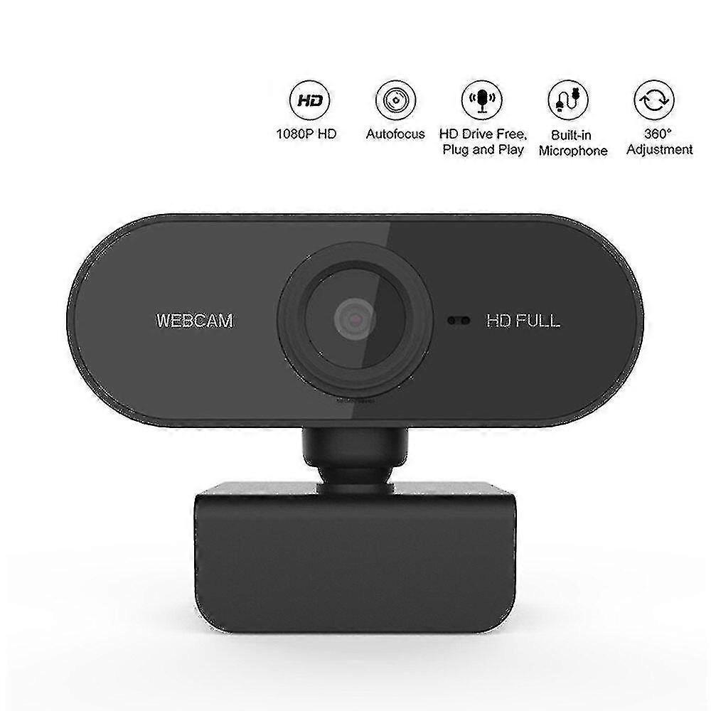 Computer Camera Microphone Rotatable Cameras Webcam Live 1080p